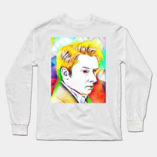 William Hazlitt Colourful Portrait | William Hazlitt Artwork 11 Long Sleeve T-Shirt